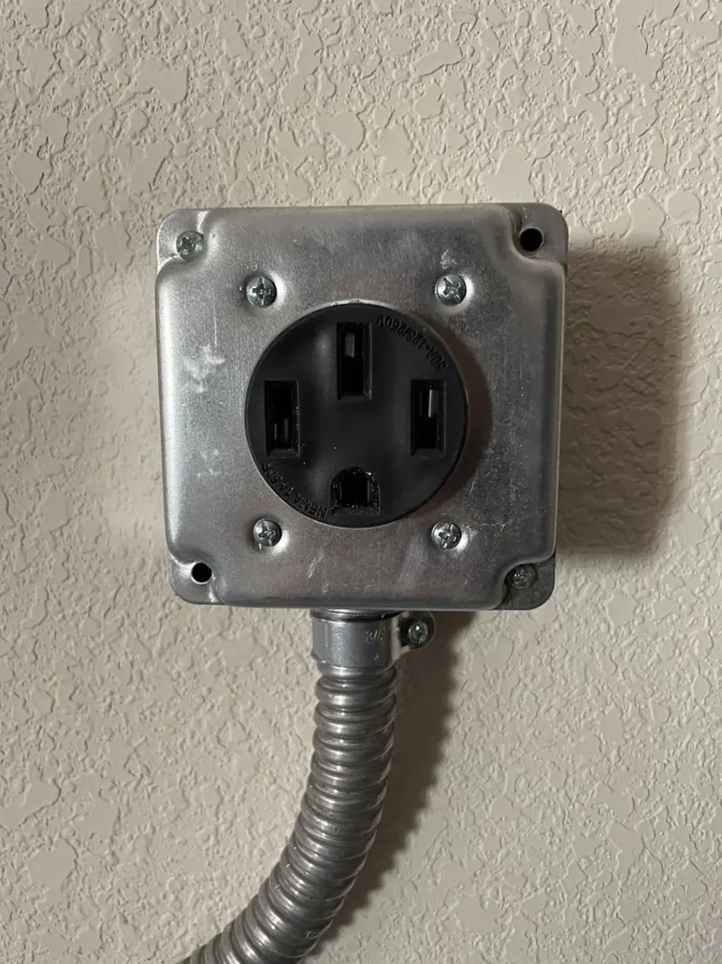 NEMA 14-50 outlet installed for Smart Home Electrical in Pocahontas